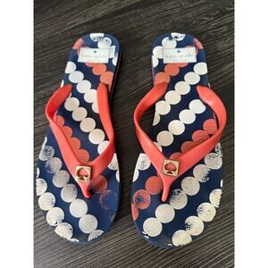 Kate Spade Polka-Dot Flip Flops Sz. 7-8